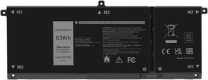 TREE.NB 53Wh H5CKD Battery for Dell Inspiron 5300 5301 5401 5402 5408 5409 5501 5508 5509 5400 5406 7405 7300 7306 7500 Compatible with Dell Vostro 5301 5401 7T8CD 2-in-1 Silver Latitude 3410 3510