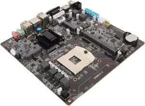 HM65 Motherboard, LGA988 1 240pin DDR3 Motherboard with 4pin ATX 12V Power Connector, Micro ITX Gaming Motherboard with USB VGA HD RJ45