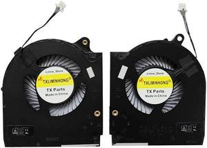 TXLIMINHONG New Compatible CPU and GPU Cooling Fan for Dell Alienware M15 R5 M15 R6 M15 Ryzen R5 M15 Ryzen R6 2021 Series FND1 FND0 DFSCK22115181S DFSCK22D058833 5K210D3LEJ 5K2105G70D DC12V Fan