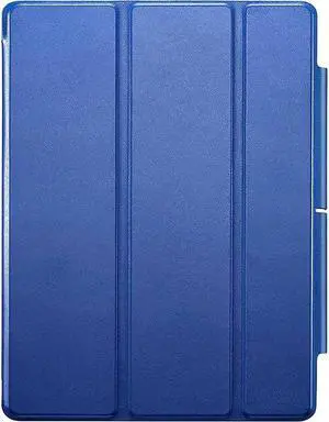 SaharaCase ESR Folio Case for Apple iPad Pro 11" (3rd Generation 2021 & 4th Generation 2022) [Shockproof Bumper] Rugged Protection Antislip Grip Leather Kickstand (Blue)