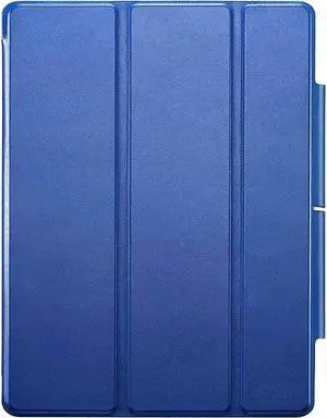 SaharaCase ESR Folio Case for Apple iPad Pro 12.9" (4th,5th, and 6th Gen 2020-2022) [Shockproof Bumper] Rugged Protection Antislip Grip Leather Kickstand (Blue)