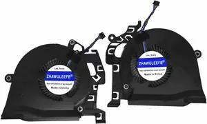ZHAWULEEFB Replacement New Laptop CPU + GPU Cooling Fan for HP Studio ZBook 15 G5 ZBook 15 G6 Series L30894-001 L30895-001 L28713-001 L28712-001 NS85C01-17J04 NS85C01-17J03 DC5V 0.5A Fan