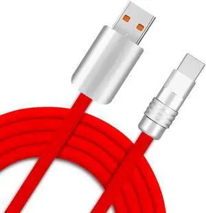 Chubby 2.0 240W USB C Cable Durable Fast Charging Cable Ultra-Thick Silicone Charger Cord Compatible with iPhone 15/16 Series, Samsung Galaxy, Red, USB-A to Type-C, 19.6 FT