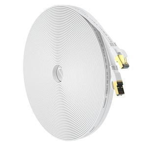 thumbnail image 2 of Cat8 Ethernet Cable,Outdoor&Indoor, 50 FT Heavy Duty High Speed 26AWG Cat8 LAN Network Cable 40Gbps, 2000Mhz With Gold Plated RJ45 Connector For Router /gaming/Modem,Weatherproof Fasrer Than Cat7 Cat6 2 of 10