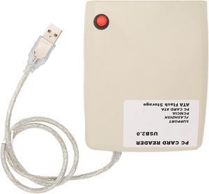 Zyyini USB2.0 PCMCIA Reader, USB to PCMCIA Reader 68 Pin 20G PC Reader ATA Adapter Reader for Home Office