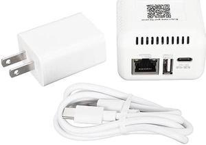 Jectse USB 2.0 Network Print Server, Wireless Print Server Supporting Image Printing, Maximum Support 256GB, for Linux 3.4 for or Higher for Android for iOS (US Plug 100-240V)