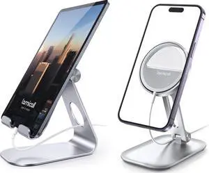 Lamicall Phone Stand for Mag Safe Charger & Tablet Stand Adjustable