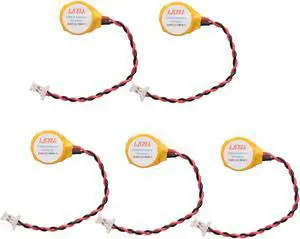 LJCELL 5PCS CMOS ML1220 Battery for DELL XPS 13 15 9343 9350 9360 9365 BIOS RTC ML1220 Battery with 2 Wire Cable and Connector