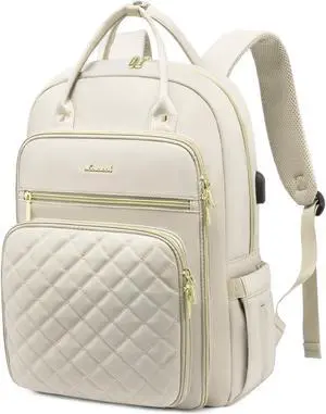 LOVEVOOK Laptop Backpack for Women, Water Resistant Travel Work Backpacks Purse College Business Teacher Nurse Computer bag with USB Charging Port, Fits 15.6" Laptop