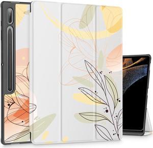 Mektron Tablet Case for Samsung Tab S9 Ultra 14.6 Inch 2023 SM- X910/X916/X918,Built-on Pencil Holder Hard Cover with Auto Wake/Sleep, Multi-Angle Stand for Galaxy Tab S9 Ultra 14.6",Floral S752
