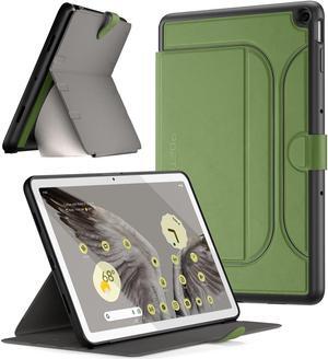 Poetic Explorer Magnetic Folio Stand Case Designed for Google Pixel Tablet (2023), Magnetic Fidget Mount Case for Google Pixel Tablet, Military Green