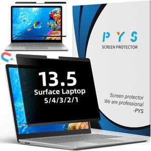 PYS 13.5 Inch Magnetic Elite Privacy Screen for Microsoft Surface Laptop 5/4/3/2/1 - MagicAdsorb Laptop Screen Privacy Shield and Anti-Glare Protector, Detachable Blue Light Filter Privacy Screen
