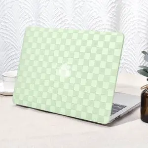 Seorsok Compatible with MacBook Pro 13 inch Case M2 2023,2022,2021-2016 A2338 M1 A2251 A2289 A2159 A1989 A1708 A1706,Elegant Leather Plastic Hard Case&Transparent Keyboard Cover,Green