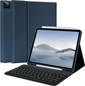 TQQ iPad Air 13-inch (M2) 2024 & Pro 12.9 inch 2022 Case with Keyboard, Keyboard case for 12.9-inch iPad Pro 6th/5th Generation - with Pencil Holder for New iPad Air 13-inch/iPad Pro 12.9