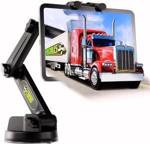 Truckules Tablet Mount for Truck - Heavy Duty, Tablet & iPad Mount Truck Dashboard Windshield 16.7 inch Long Arm, Super Suction Cup & Stable, Compatible with Tablet & iPad, Big Rig Truck 16.7 inch
