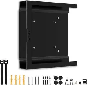 Varghesyla Mount for HP Mini PC Wall VESA and Under Desk Mount for HP EliteDesk 800 805 705, HP Pro Mini 400 260, HP ProDesk 600 400 405 Desktop Mini PC Wall Mount Bracket for HP
