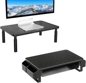 WALI Bundles-Monitor Stand Riser and Computer Monitor Stand with Storage