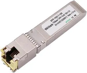 Wiitek 100 Meters, 10Gbps SFP+ to RJ45 Modules, 2.5G/5G/10GBase-T Copper RJ45 to SFP+ Transceiver, Compatible for Cisco SFP-10G-T-X, Ubiquiti, Netgear, Mikrotik, Low Power Consumption