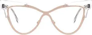 Zeelool Oversized Cat Eye Blue Light Glasses for Women Stylish Eyewear Glasses 100% UV400 Protection JGX558394-01 Transparent