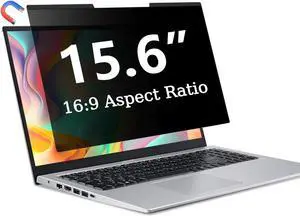 ZOEGAA Magnetic 15.6 Inch Laptop Privacy Screen Filter, Compatible with HP/Dell/Acer/Asus/Samsung/Lenovo, for 16:9 Widescreen Display Laptop Privacy Screen 15.6 inch and Anti-Glare Protector