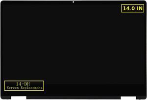 GBOLE 14.0" Replacement L51119-001 for HP Pavilion x360 14-DH Series 14-dh2051wm 14m-dh1001dx 14m-dh0001dx 14m-dh0003dx LCD Display Touch Screen Digitizer Assembly Bezel with Control Board (1920x1080)