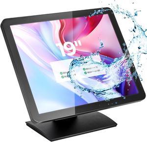 MUNBYN 19-inch POS-Touchscreen-Monitor, LED Backlit Multi-Touch-Screen-Monitor, HDMI/VGA Capacitive Display POS Monitor, True Flat Seamless Design for Retail, Restaurant, Bar, Gym, No Driver Required