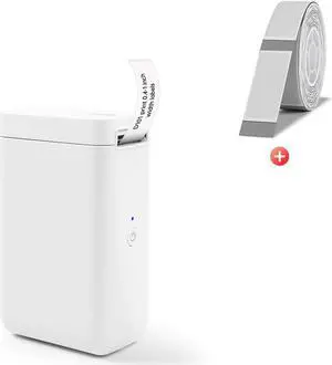 NIIMBOT D101 White Label Maker and 2 Rolls Tape Bundle