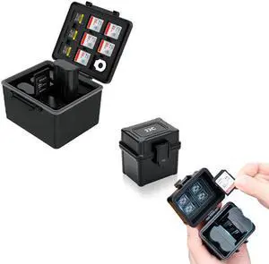 JJC Compact DSLR Battery Case + High CAPACITY DSLR Battery Case