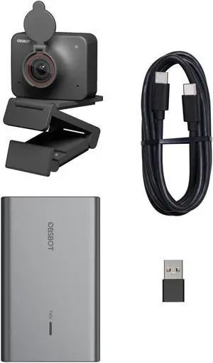 OBSBOT Meet 4K Webcam & UVC to NDI Adapter Combo, PoE,Micro SD Card Supported, Video Converts Compatible Series Webcam and Other UVC Webcam for Streaming Accessories, Content Creator Kit.