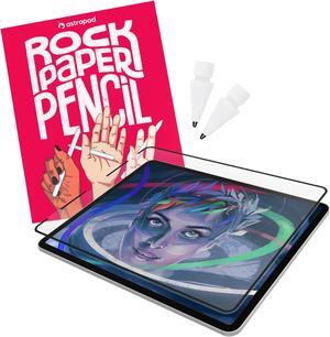 Astropad Rock Paper Pencil 2 - Paper Screen Protector for iPad Pro 12.9 inch (Gen 3-6) + Apple Pencil Tips Replacement 2 Pack - Apple Pencil 1st and 2nd Gen
