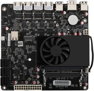 HKUXZR Pentium N6005 Industrial Motherboard NAS 4 Cores 4 Threads Low Power Processor 4x2.5G i226-V Network M.2 Slot 6xSATA DP HDMI 2.0