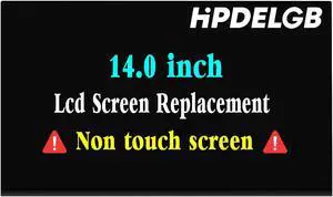 HPDELGB for Dell Latitude 3420 7400 7410 7420 7430 P135G001 P135G002 P144G New lcd Display Screen Replacement FHD 14.0 inch 30PIN 1920x1080 IPS (Non-Touch Screen)