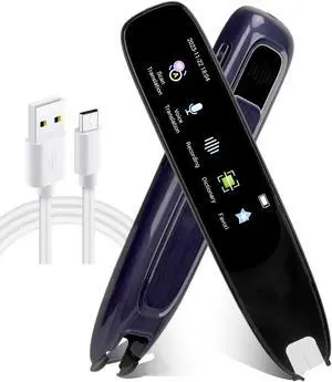 HURRISE Scanner Translator, Standalone Pen Scanner,Smart Voice Translator Pen,13 Languages Online Translation Massive Vocabulary Library Dictionary Pen for Learning