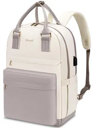 LOVEVOOK Laptop Backpack for Women 15.6 Inch Laptop Bag with USB Port, Fashion Waterproof Backpacks Teacher Nurse Stylish Travel Bags Vintage Daypacks for College Work