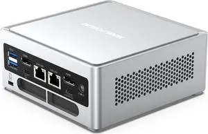 MINISFORUM NAB6 Lite Mini PC Core i5-12600H(12C/16T, up to 4.5 GHz) Mini Computer 16GB RAM + 500GB SSD, 2xHDMI + 2xUSB-C 4K@60Hz Outputs, 2x2.5G LAN, 4xUSB3.2, Intel Iris Xe Graphics Desktop Computer