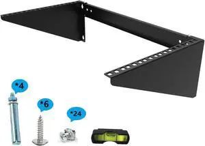 JINGCHENGMEI 19 Inch 6U Heavy Duty Vertical Wall Mountable Rack and 125 lb Wall Mountable Server Rack (MFT-HVWRF6U)