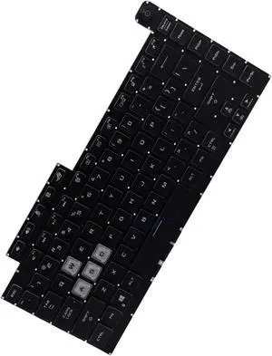 Deal4GO Single Color Backlit Keyboard (16-pin Backlight Cable) Replacement for ASUS G531 G531GT G531GU G531GD G512 G531GT-BI7N6, 15.6-inch, BLACK, SX185162B-US