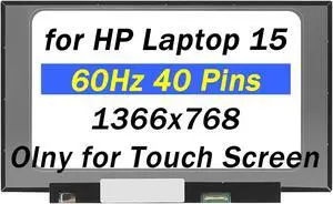 PEHDPVS L78717-001 Replacement for HP Laptop 15-EF0023DX 9YF67UA 15-EF2013DX 6A2P0UA 15-EF1073WM 234X5UA 15Z-EF2000 15Z-EF3000 15-EF1076NR 9VE39UA 40Pins 1366x768 15.6" LCD Touch Screen Laptop Panel