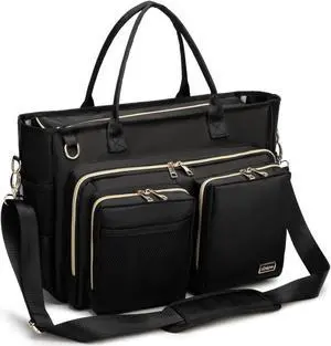 Rabjen Nurse Utility Tote Bag, Laptop Travel Bag for Work Home Care Nurse for adults