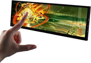 VSDISPLAY 14.5 Inch 2K 2560x720 LCD Monitor Touch Panel 14.5'' Stretched Bar Display with Mini HD-MI Type-C Video Input for Gaming/PC/Laptop/Computer Monitoring Extra Secondary Screen