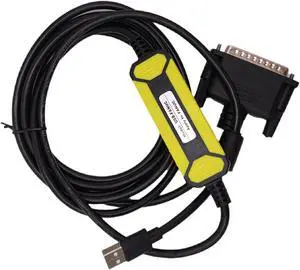 zoyfayl USB-FANUC CNC Programming Cable, USB to RS232 Data Transfer USBConvert DB25 Pin Download Cable for CNC Fanuc