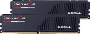 G.SKILL Ripjaws S5 Series (Intel XMP 3.0) DDR5 RAM 64GB (2x32GB) 5200MT/s CL36-36-36-83 1.25V Desktop Computer Memory UDIMM - Matte Black (F5-5200J3636D32GA2-RS5K)