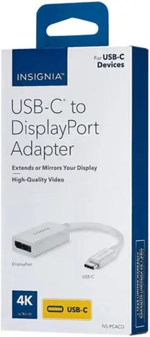Insignia USB-C to 4K DisplayPort Adapter (NS-PCACD-C)
