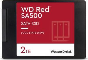Western Digital 2TB WD Red SA500 NAS 3D NAND Internal SSD - SATA III 6 Gb/s, 2.5"/7mm, Up to 560 MB/s - WDS200T1R0A
