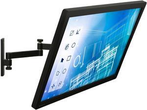Mount-It! Full Motion Computer Monitor Wall Mount, Articulating Arm Fits Single Monitor Screens 19 20 21.5 22 24 27 30 Inches, VESA 75 and 100 Compatible, 33 lb Capacity Black