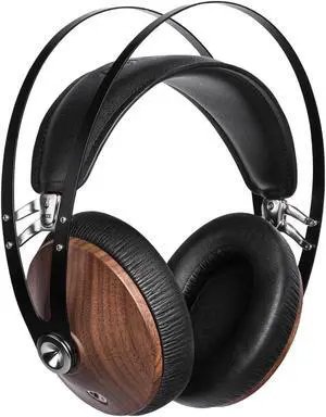 MEZE AUDIO | 99 Classics Walnut Silver | Wooden Closed-Back Headphones for Audiophiles | Gaming | Podcasts | Home Office | Wired Over-Ear Headphones with Mic and Self Adjustable Headband