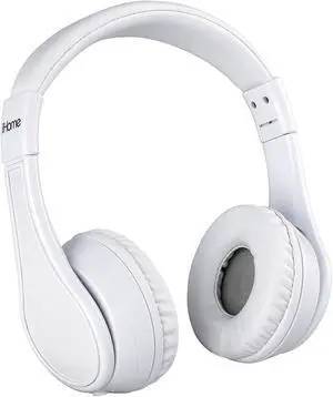 eKids Bluetooth Headphones for Kids, Wireless Headphones with Microphone includes Aux Cord, Kids Headphones for School, Home, or Travel (White)