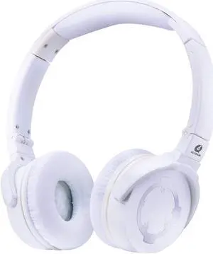 ALTEAM Wired On-Ear Headphone with 40mm Drivers for HiFi Music, Noise Isolating Hi-Res Headset with Mic, Stereo Sound, 3.5mm Jack for Most Audio Devices/Cellphones Adjustable Headband, Foldable, White