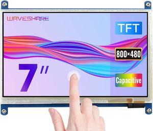 Waveshare 7inch HDMI LCD B for Various Systems Raspberry Pi/Raspberry Pi 3 Model B+ 800x480 Rev3.1 Capacitive Touch Screen LCD Display HDMI Interface.