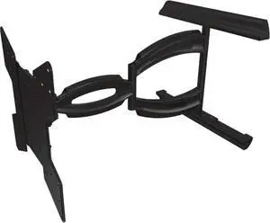 Crimson A55V Articulating Mount for 32" to 55"+ Flat Panel Screens, Black, 150lb (68kg) Weight Capacity, Depth from Wall 3.5" (89mm), Max Extension 27" (685.8mm), Tilt +15deg/-5deg, Pivot 90deg